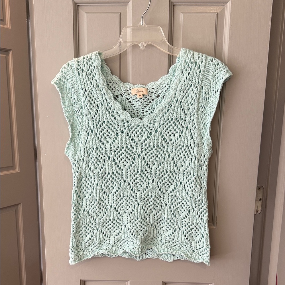 Crochet Cap Sleeve Top